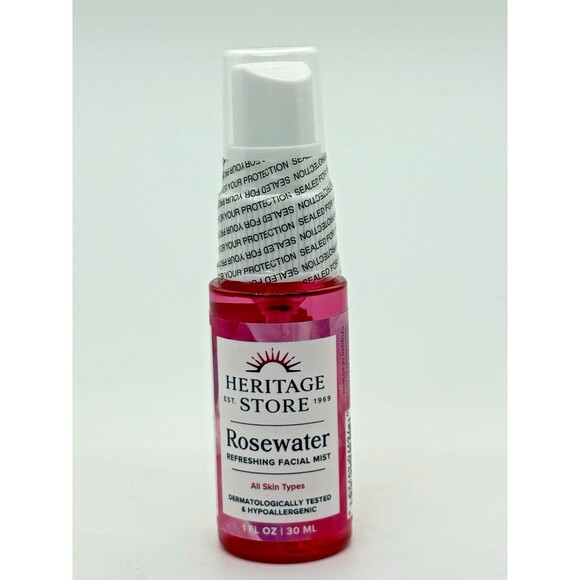 Heritage Store Other - NEW Rosewater Facial‎ Mist 1 floz e 30 mL Hydrating Rose Petals Spray Heritage